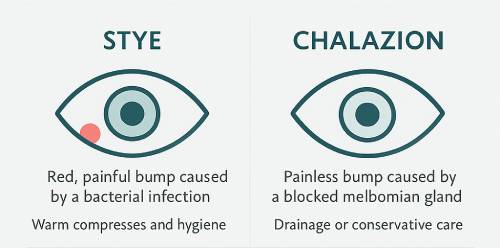 Infographic for Eyelid Bumps
